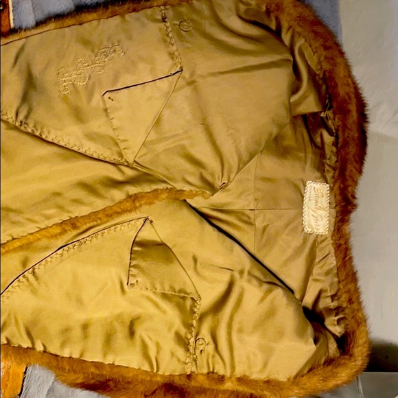 Sheared mink fur vintage cape - Picture 8 of 8